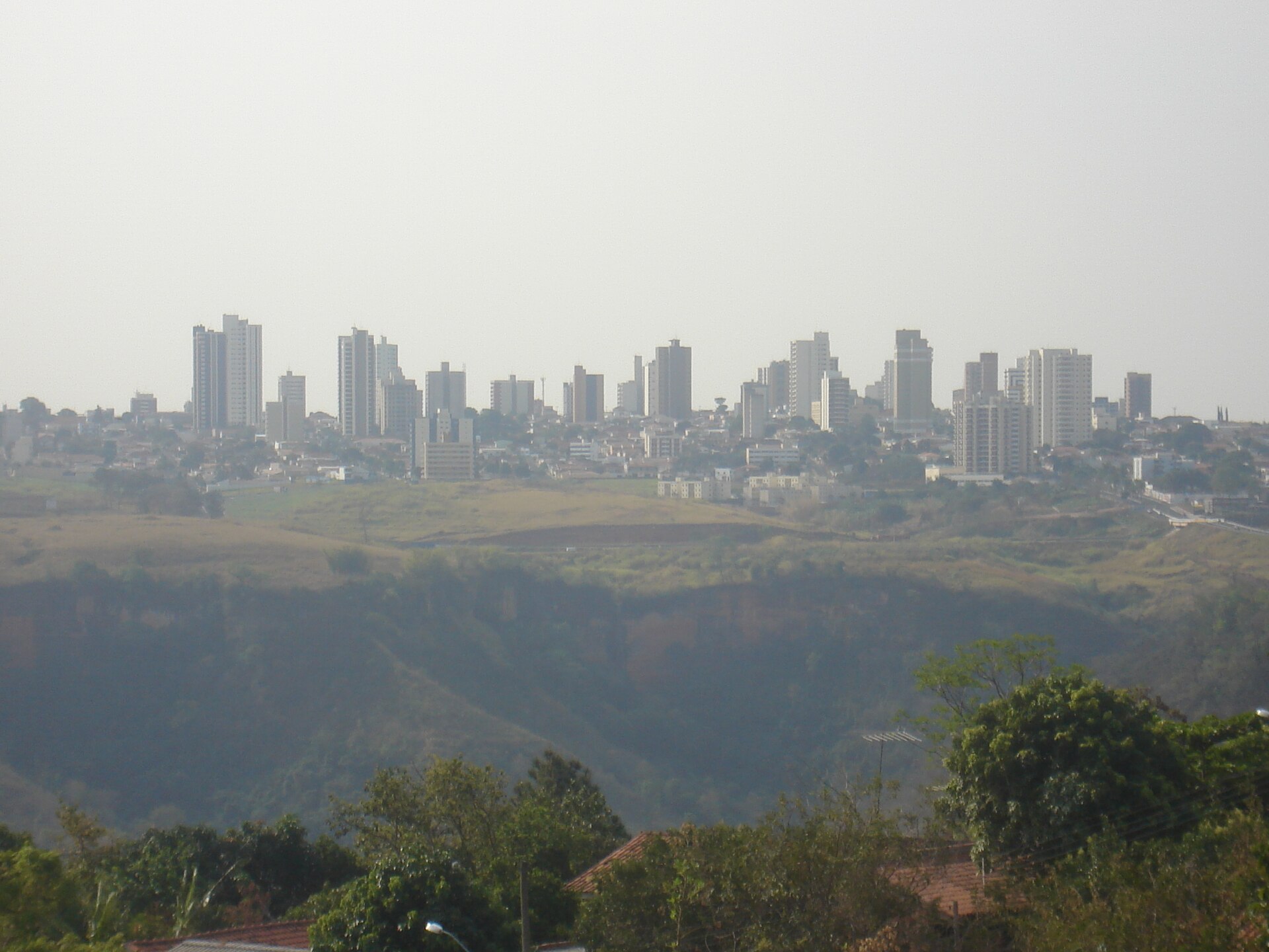 Vista panorâmica da cidade de Marília, São Paulo